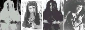 Evelyn Hartogh as Lillith (Photos Anna Zsoldas 1995 & Nicole Boundey 1996)