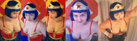 Evelyn Hartogh as 2005 Nineteen Forties Wonder Women (Photos by Alicia Lane 2005)